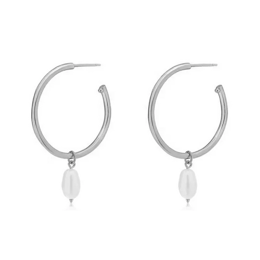 LUCIA PEARL HOOPS
